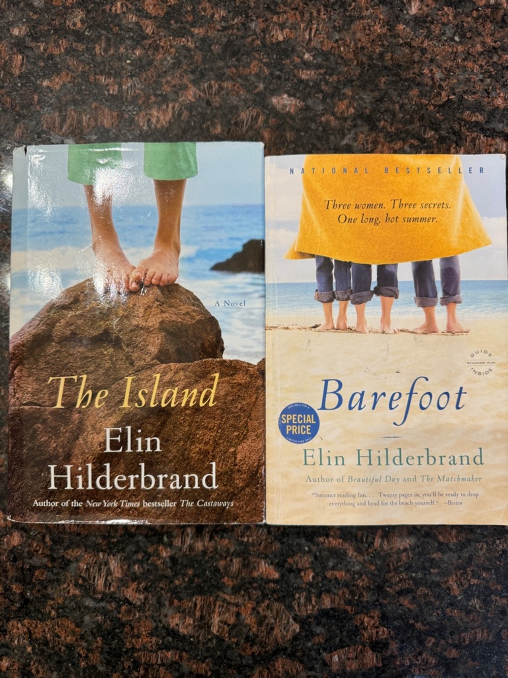Elin Hilderbrand Books- The Island & Barefoot